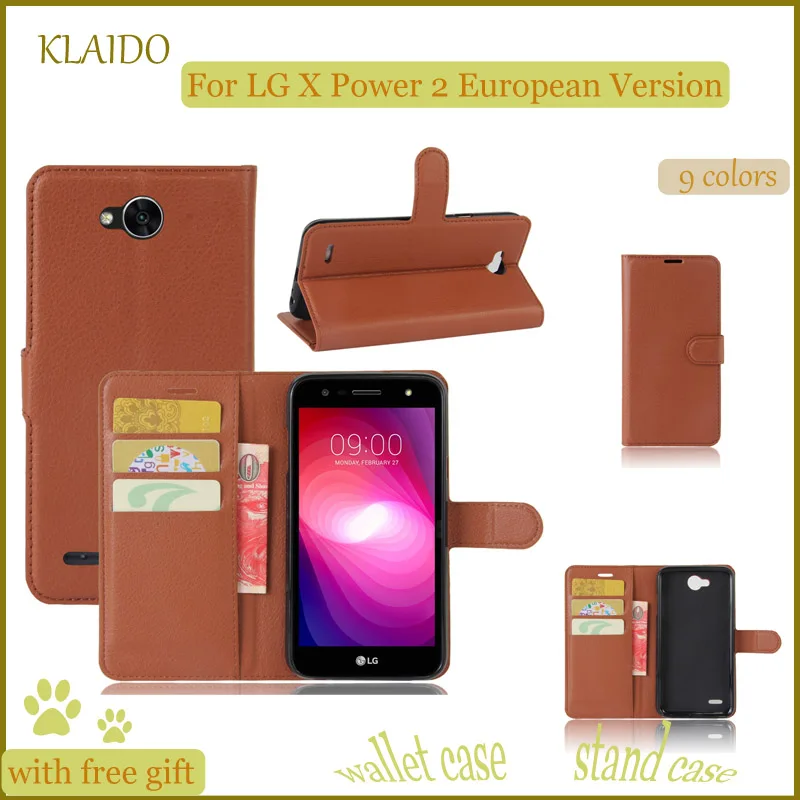 Klaido Высокое качество Роскошный кошелек кожаный чехол для телефона LG X power 2
