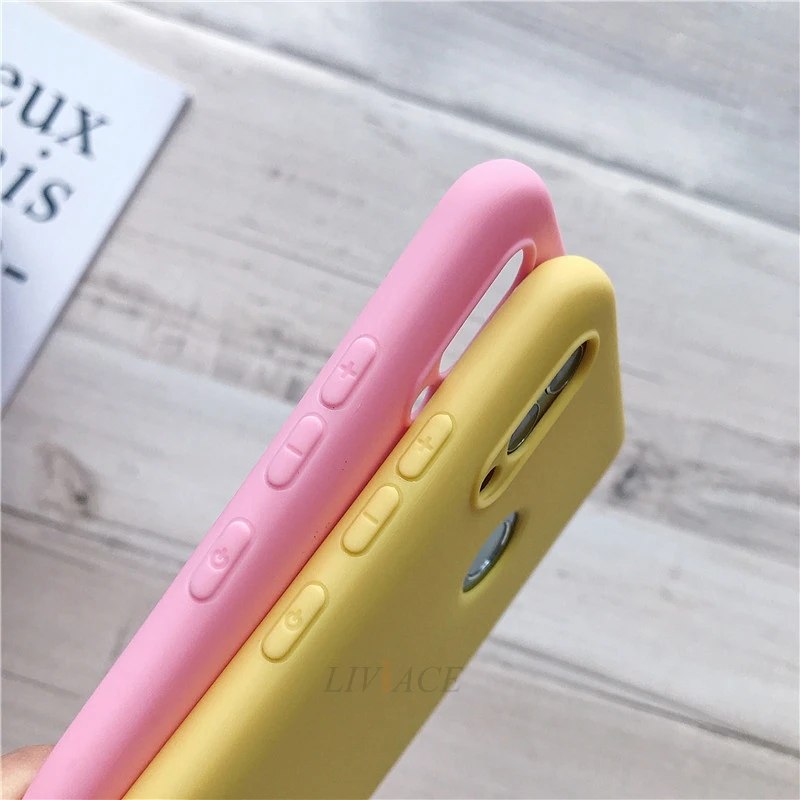 Чехол накладка для Huawei y5 2018 2019 prime 8s honor 8c однотонный цвет в ассортименте.|Бамперы| |