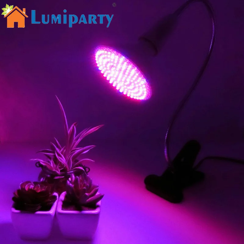 LumiParty E27 светодиодная лампа для выращивания растений красный и синий светодиоды