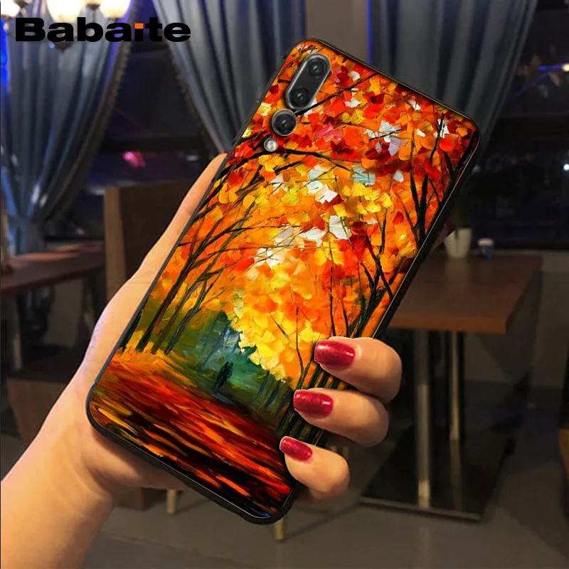 Babaite oilpaint картина маслом черный мягкий чехол для телефона huawei p20 pro p20lite p9lite nova 3i honor