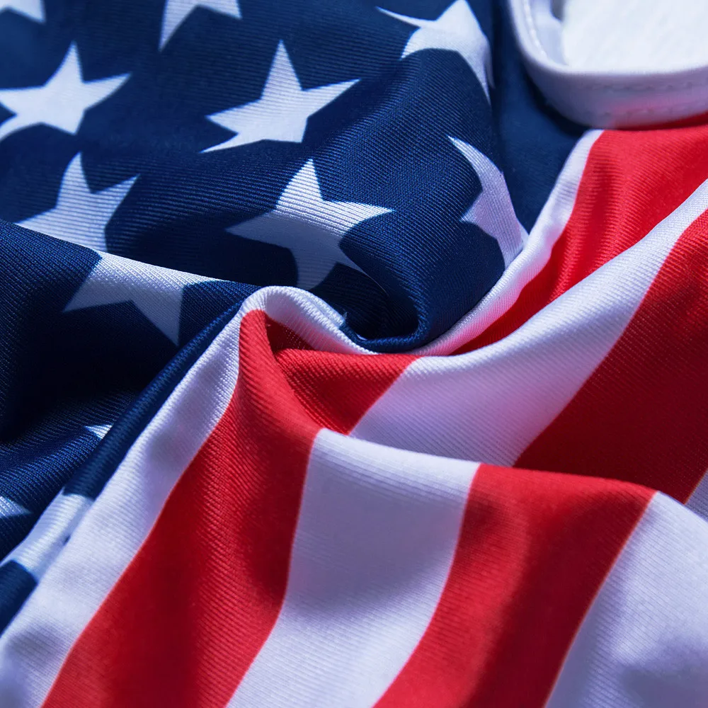 Женский слитный пляжный купальник с американским флагом 4 июля монокини бикини