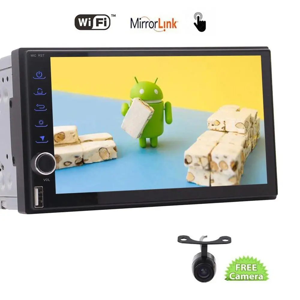 Android 7 1 Nougat автомобиль радио двойной Din в тире Bluetooth стерео Поддержка gps USB/SD Wi Fi OBD2