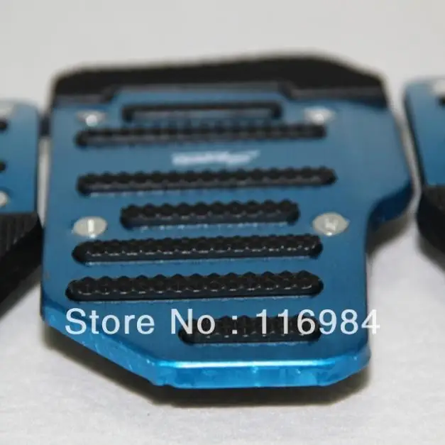

Blue Non-slip Aluminum Alloy MT Car Pedal Pad Cover & accelerator pedal 3pcs