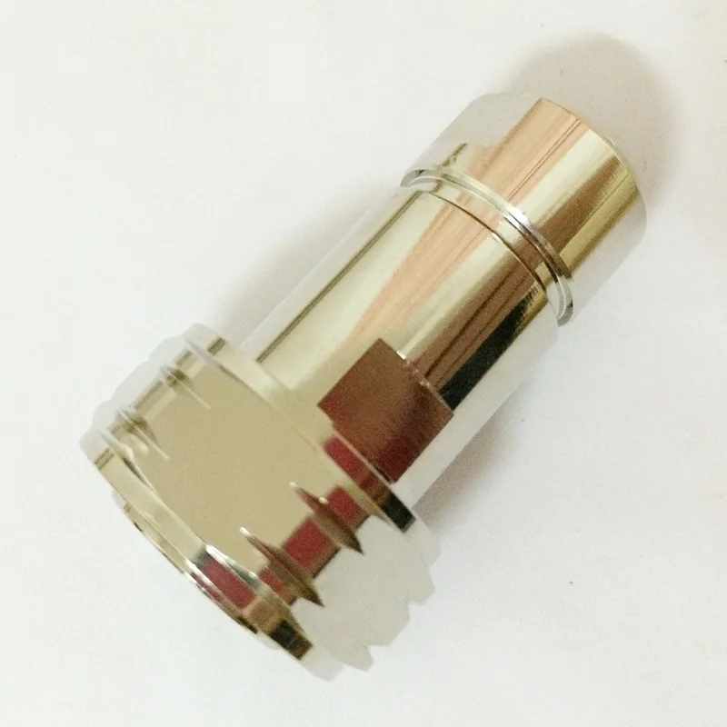 Штекерный центральный зажим для кабелей 7/16 дюйма с гофрированным кабелем|plug