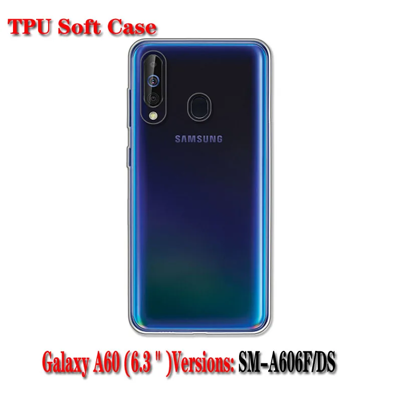 Чехол для samsung Galaxy A60 силиконовая симпатичная Роза мягкая задняя крышка из ТПУ