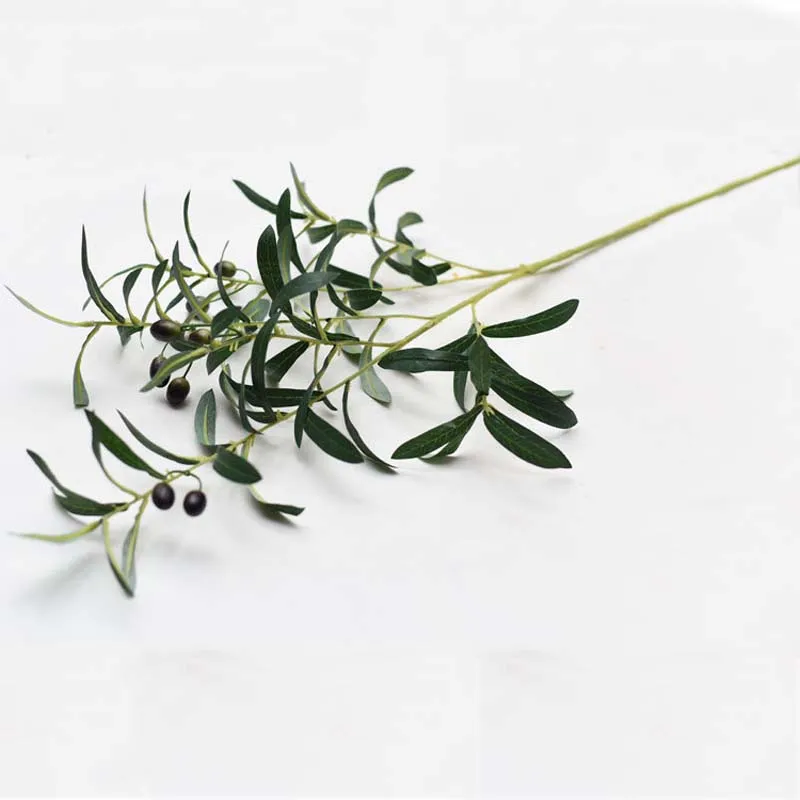 10 Olive Branches/Piece Nordic Fake Plant Wedding Decoration Plants Fausse Plante Artificial Room Decor Farmhouse | Дом и сад