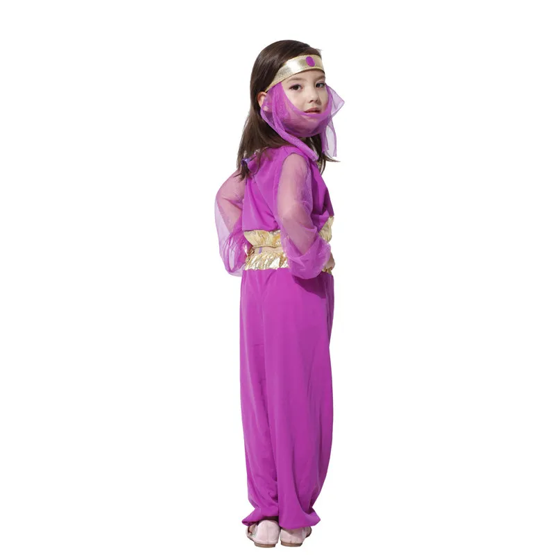 Little Adventures Aladdin Arabian Princess Dress kids Costume girls belly dance fancy purple dress for Halloween and Purim | Тематическая