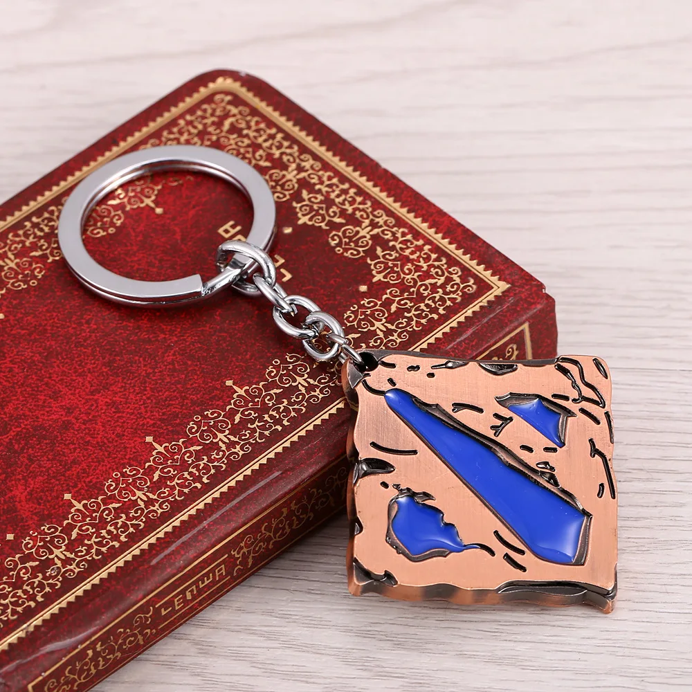 DOTA 2 Alloy badge Keychain Key ring for Men and Women Bag Purse Charm Jewelry Car chian Pendant | Chains