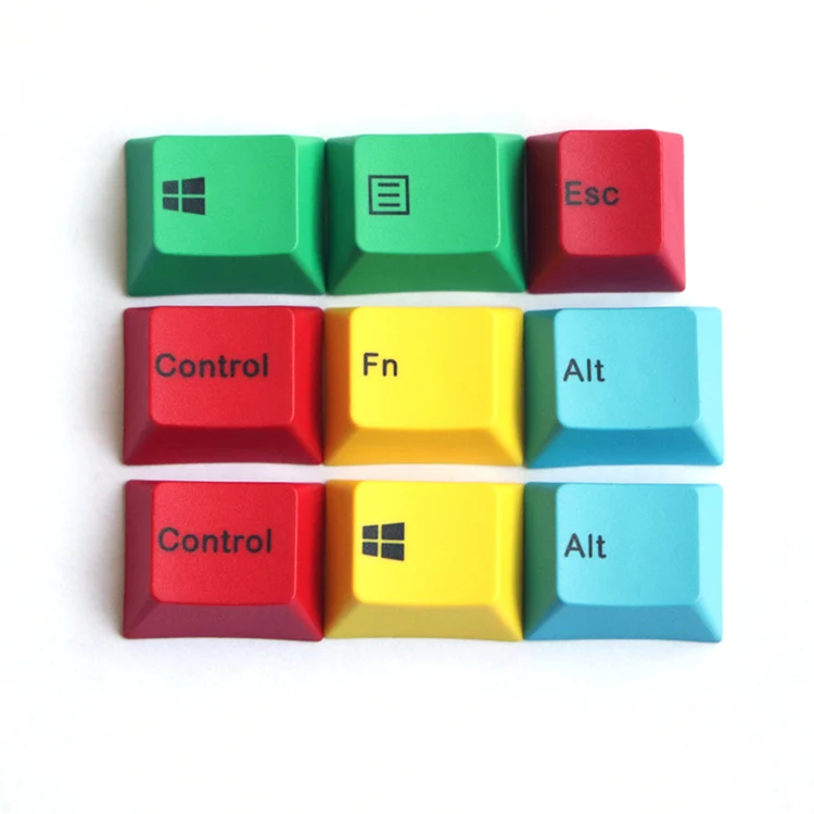 cmyk pbt keycap Вишневый профиль 9 клавишный краситель подбитые брелки подходят переключатели cherry MX - Цвет: Красный
