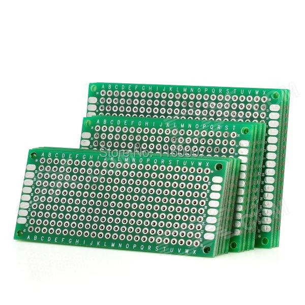 20 шт 5x7 4x6 3x7 2x8 см печатные платы Прототип пустой PCB 2 слоя двухсторонняя печатная плата прототипирование DIY универсальная плата