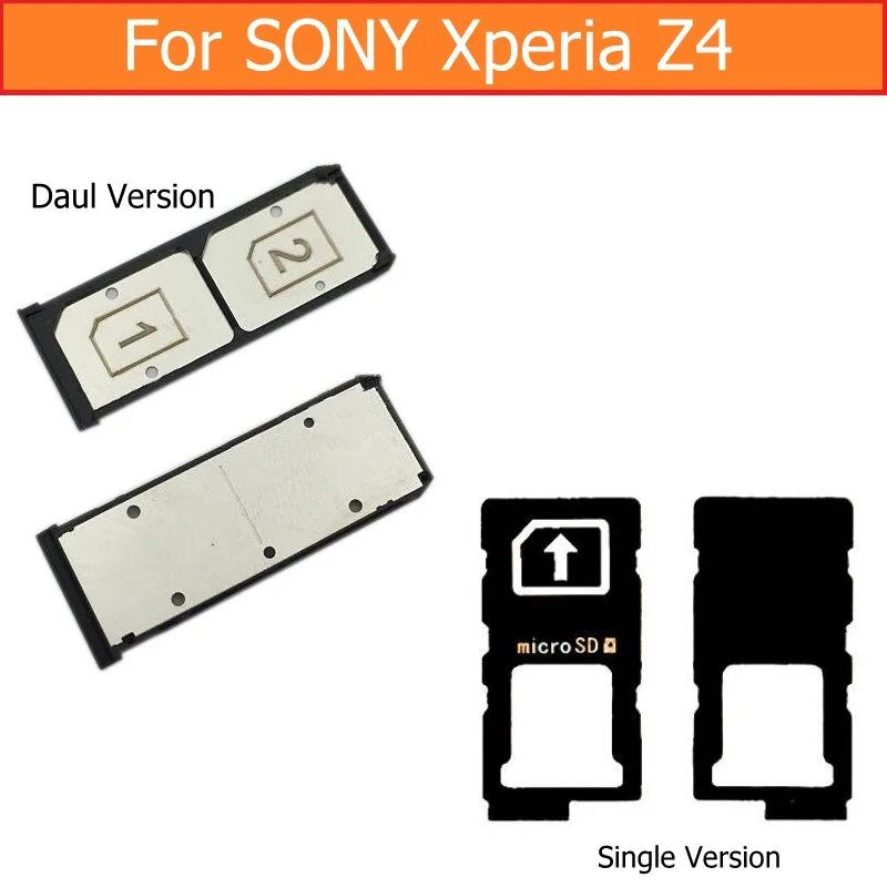 Подлинный слот для сим-карты Sony Xperia Z4 Z3 + Plus E6553 E6533, держатель лотка для сим-карты для Sony z4 Подлинный слот для сим-карты Sony Xperia Z4 Z3 + Plus E6553 E6533, держатель лотка для сим-карты для Sony z4