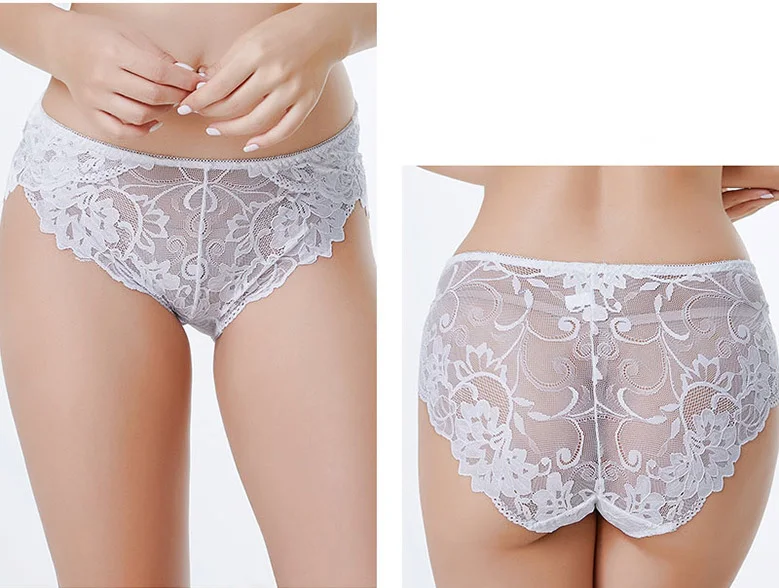 Jerrinut, полностью кружевные трусики для женщин, плюс размер, XL, XXL, XXXL, XXXXL, трусы, нижнее белье, нижнее белье, прозрачные трусики со средней талией
