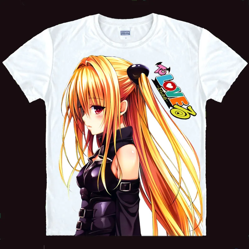 Новое поступление Мужская модная летняя стильная футболка To Love Ru Momo Nano Astar