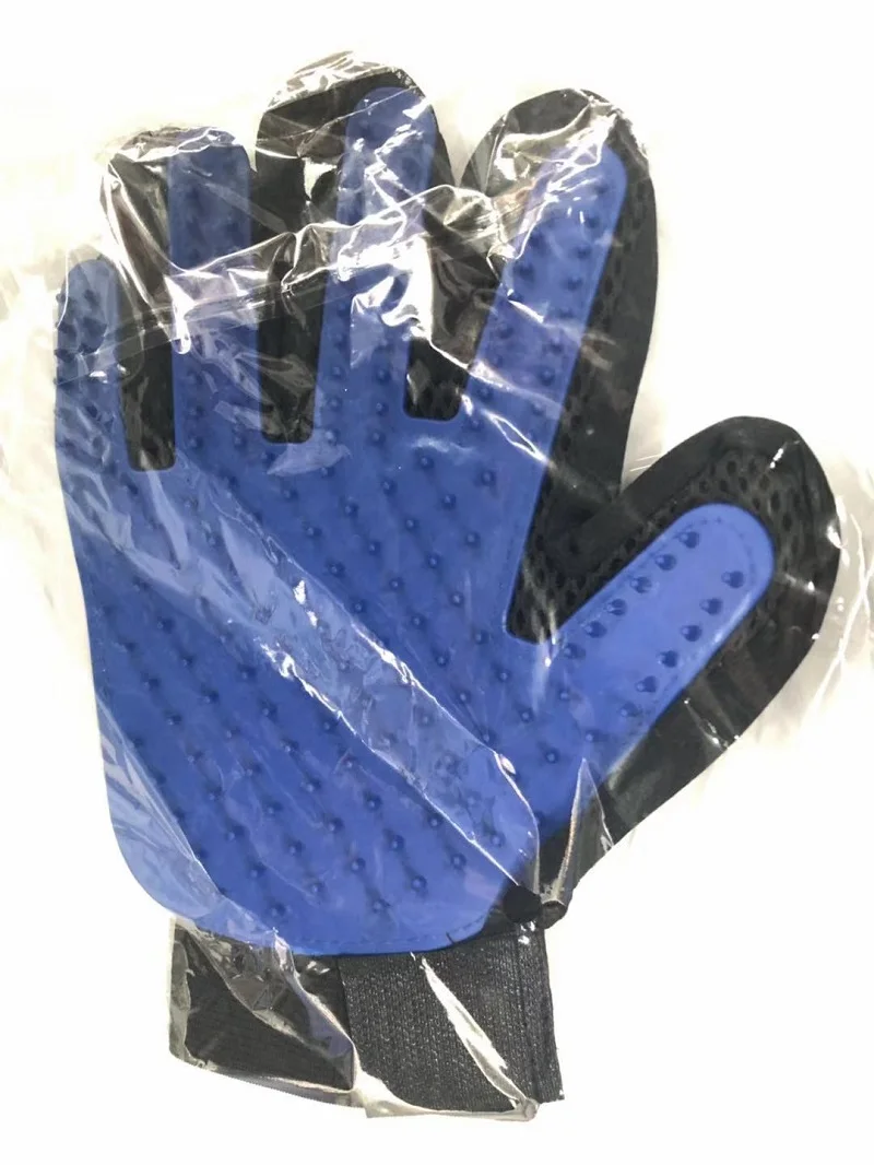 Blue Right 1 шт. щетка для домашних животных перчатки для ухода за котом мягкие эффективные перчатки для ухода за собаками банные принадлежности для уборки домашних животных перчатки для собак аксессуары для собак 35 - Цвет: Blue Right
