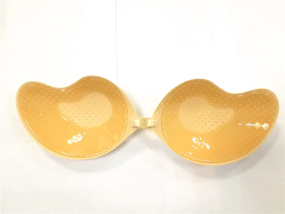 100 pcs Women Sexy Gel Invisible Backless Bra Self Adhesive Strapless Bandage Silicone Push Up Bras with Drawstring Undies