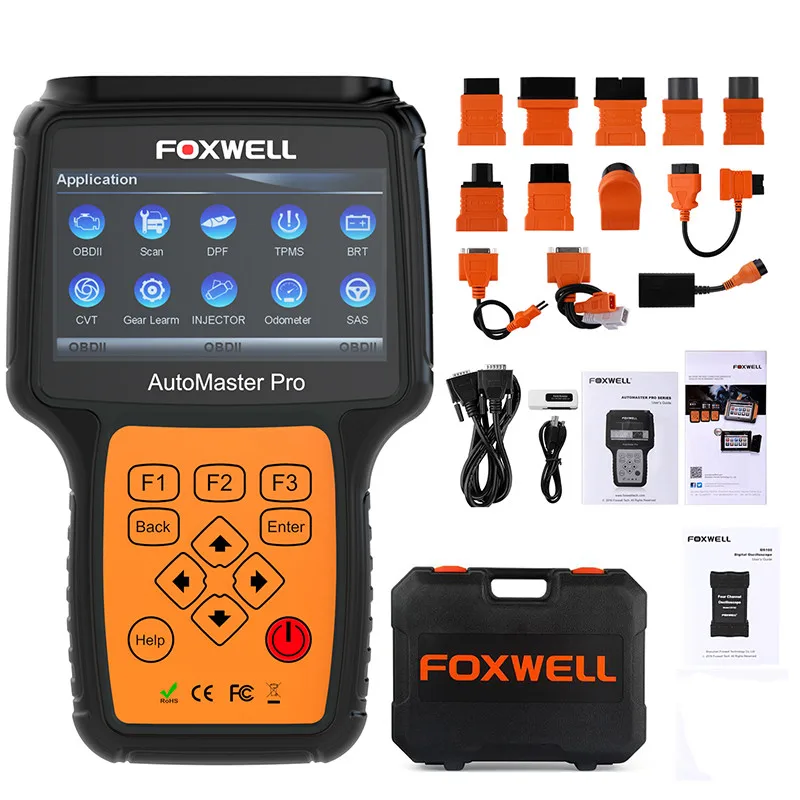 FOXWELL NT644 Pro автомобильной OBD 2 масло сканера светильник сбросить антиблокировочная