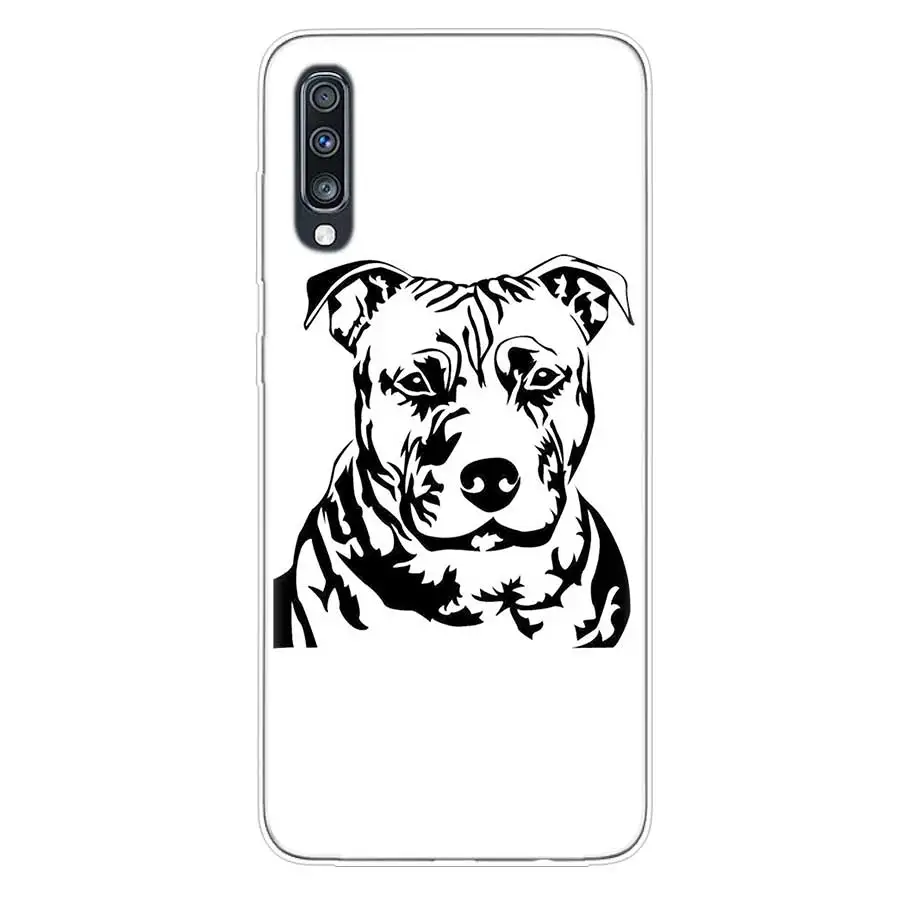 Мягкий резиновый Чехол Pit Bull Lovely Dog Pitbull для Samsung Galaxy S9 S8 A6 A8 J4 J6 Plus + J8 A7 A9 2018 S7 S6 Edge Note 9