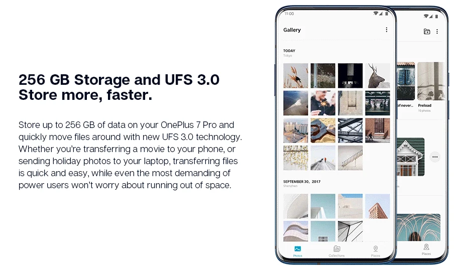 Скидка 1200 руб Промокод: newyear1200 Смартфон OnePlus 7 Pro с глобальной ПЗУ, 6 ГБ, 128 ГБ, камера 48 МП, Snapdragon 855, 6,67 дюймов, жидкий AMOLED дисплей, отпечаток пальца UFS 3,0, NFC