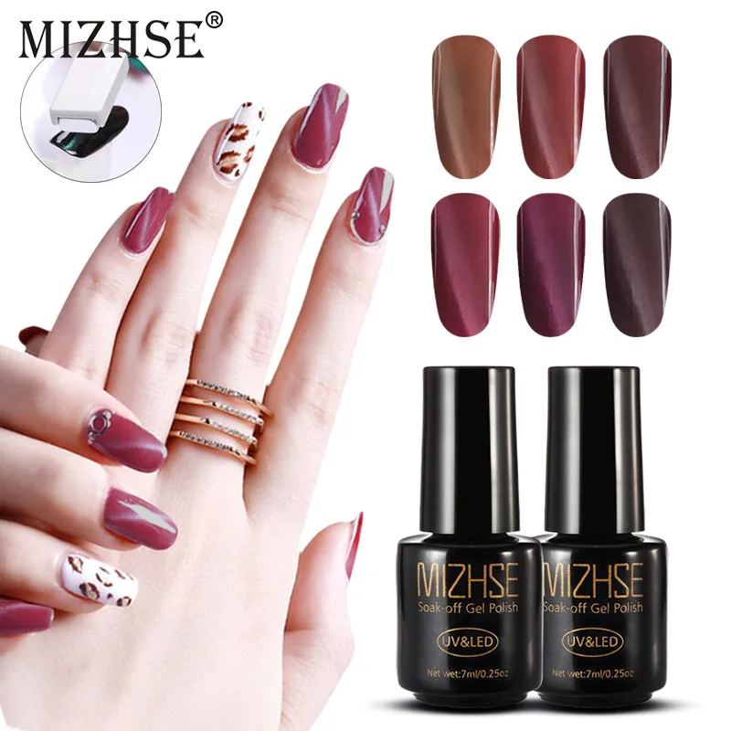 MIZHSE Гель-лак для ногтей кошачий глаз Полупостоянный использования с магнитом лак