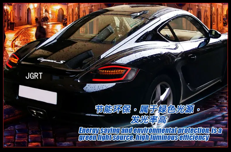 Автомобильный Стайлинг для Porsche 987 задняя фара 2004-2008 для 987 задних огней, посвященный светодиодный задняя подсветка с 2 шт