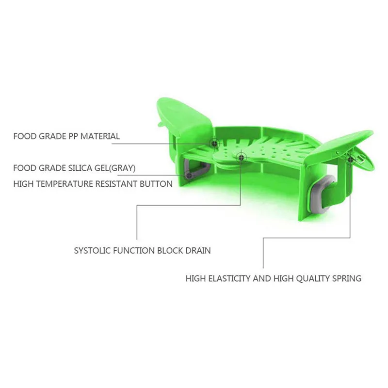 Новый Силиконовый горшок сторона овощей заливка блюдо сливное кухонные