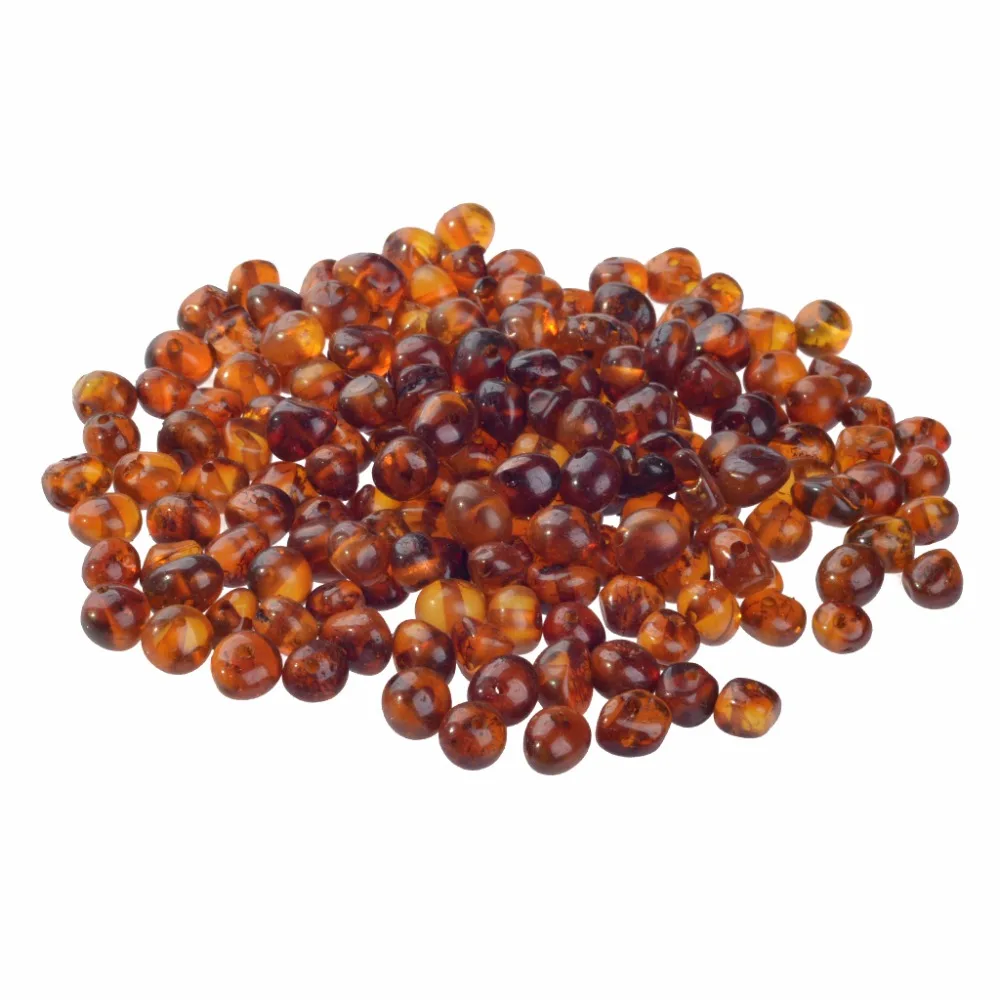 Baltic Amber Beads 5-6mm Width Pre-Drilled Holes for Stringing Jewelry-Bulk DIY Supplies for Making Teething Necklace yoowei 5mm amber women necklace for christmas new year gift round gold baltic amber jewelry s925 silver beads boutique wholesale