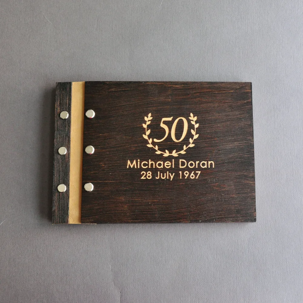 Деревенская пользовательская Гостевая книга фотобудка деревянная для дня