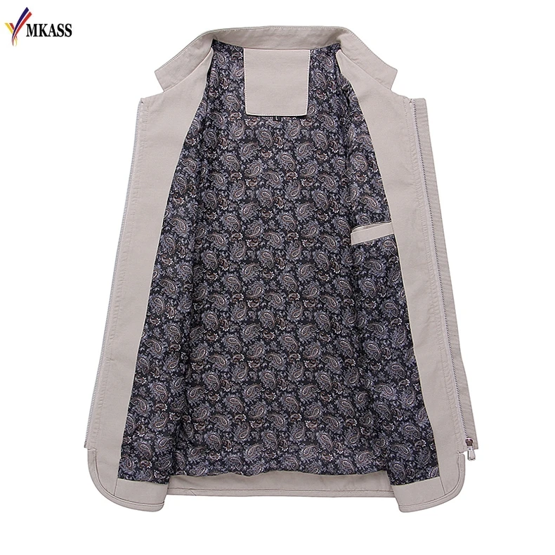 2020 брендовая Новая Осенняя мужская повседневная куртка пальто мода 100% хлопок