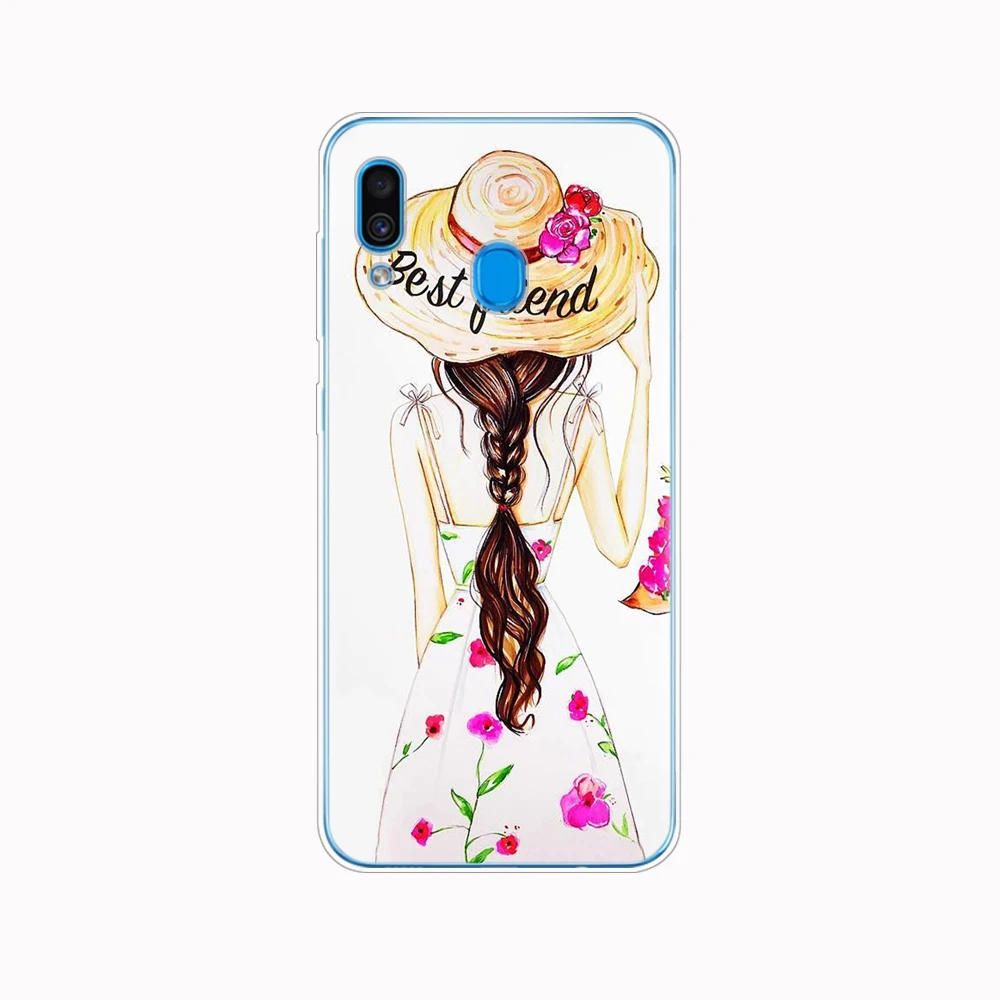 Чехол для Samsung A50 чехол Galaxy A60 A10 A30 A40 A70 A 50 2019 A9 A7 2018 девушки брюнетка блонд лучшие