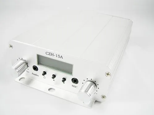 Cantonmade 10 Вт передатчик CZH-15A 15 Вт FM радио аудио мини передатчик серебро для автомобиля завод церкви