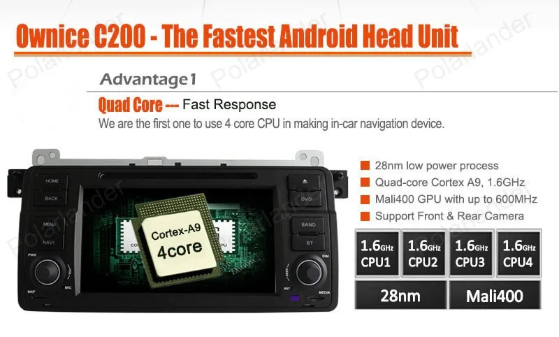 2 Din Android 4.4 Сенсорный Панель для BMW E46 Автомобильный GPS Навигации dvd Радио Игрока Quad