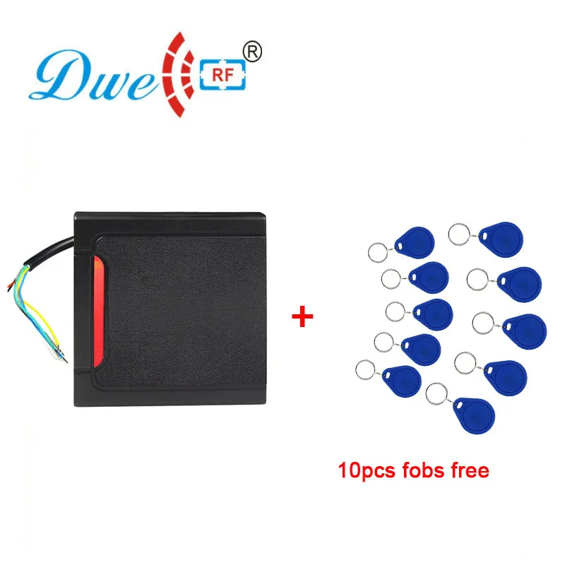 125 кГц черный пластиковый rfid считыватель карт квадратной формы настенный