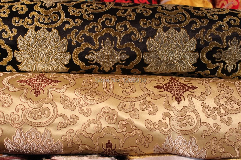 chinese silk brocade fabric cheongsam cushion qipao Classic FuGui Lucky Ruyi pattern | Дом и сад