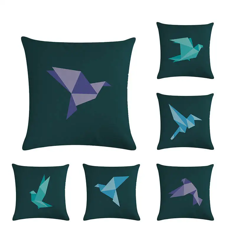 

Flying Butterfly Cushion Cover 13 Styles Paper pigeon Painting Beige Pillow Cases Kids Favor Bedroom Sofa Decoration ZY570