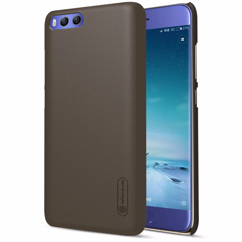 Для Xiaomi Mi 6 5,1" Nillkin супер матовый защитный жесткий чехол для задней панели ПК для Xiaomi Mi 6 Nilkin чехол для телефона - Цвет: Коричневый