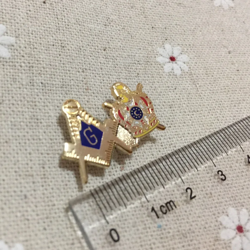 100pcs mason freemason INTERNATIONAL ORDER OF DeMOLAY masonic square and compass lapel pin badges brooch for the lodge | Дом и сад