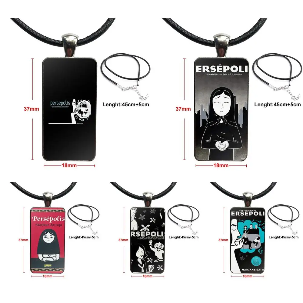 Для женщин вечерние подарочные комиксы Persepolis гибкие Стеклянные Подвески