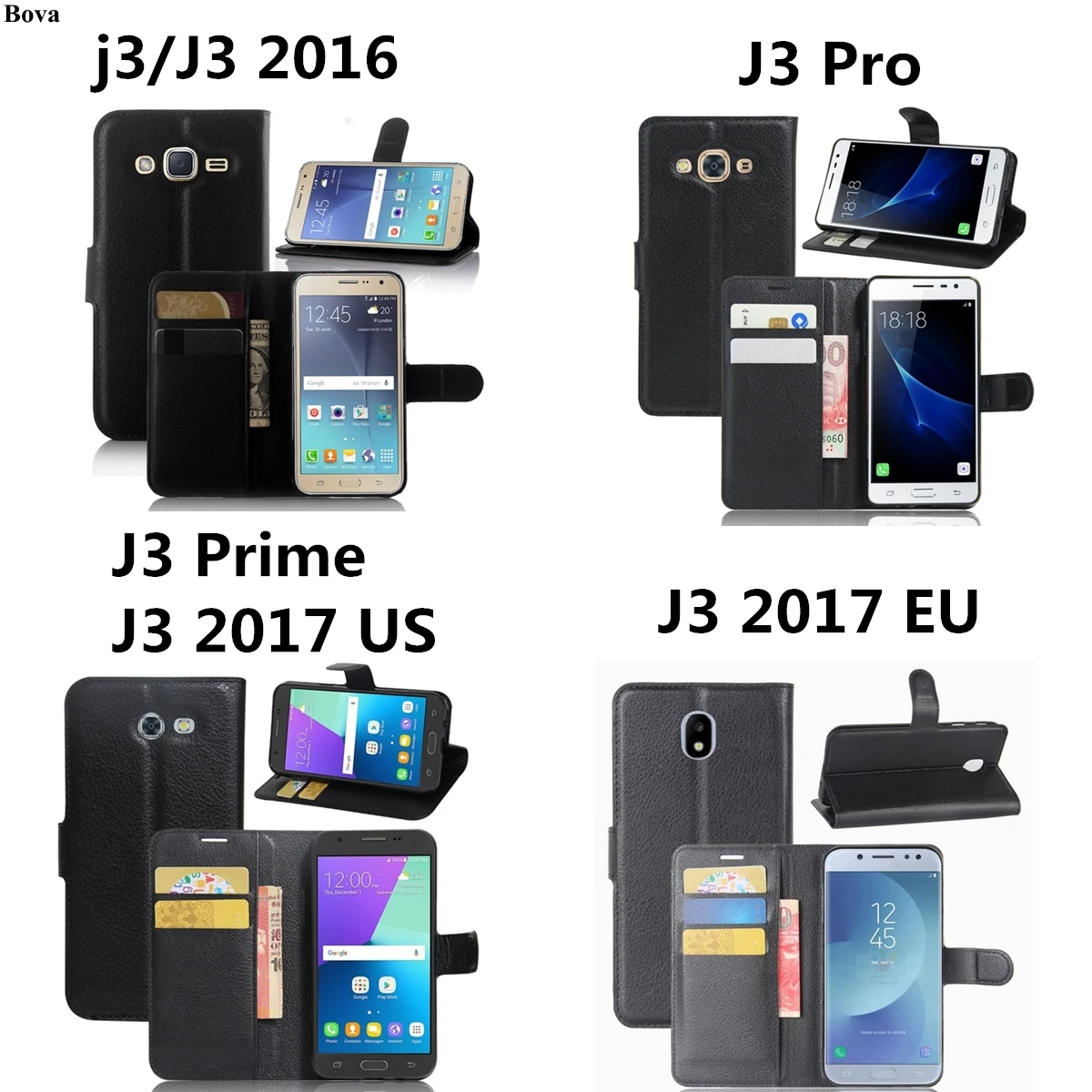 retro leather Flip Case for Samsung J3 Protective Cover Magnetic Buckle Holster Galaxy 2016 2017 Pro Emerge | Мобильные телефоны и