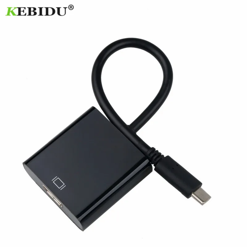 KEBIDU 4K Type C 3 1 адаптер для мужчин и женщин USB к HDMI-совместимый конвертер MacBook Chrome book