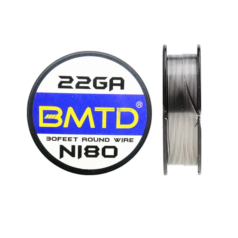

BMTD 10m/roll Ni80 Heating Wire Huge Vape Electronic Cigarette Wire for RDA RTA Atomizer Tank DIY Prebuilt Coil Nichrome Wires