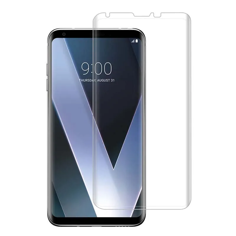 9 H 3D изогнутые для LG V30 Высокая закаленного Стекло разрушить доказательства Экран