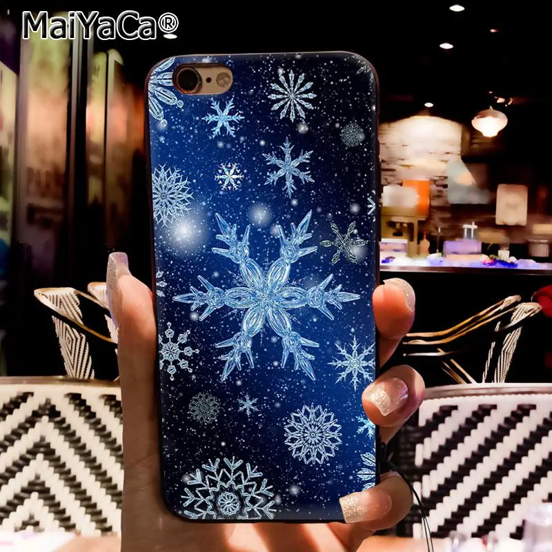 A7 Чехол для телефона MaiYaCa Merry Christmas Снежинка для iphone 11 Pro 11Pro Max 6S 6plus 7 7plus 8 8Plus X Xs MAX 5 5S XR - Цвет: A7