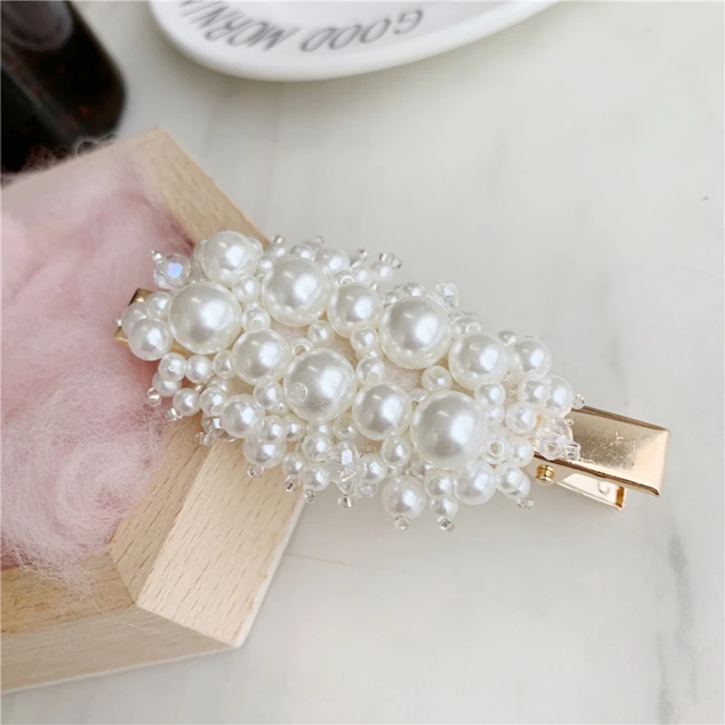gold pearl hairpin Корейская жемчужная заколка для девочки невидимка для волос женские заколки для волос с жемчугом для волос женские заколки для волос spinka inci toka - Цвет: gold pearl hairpin