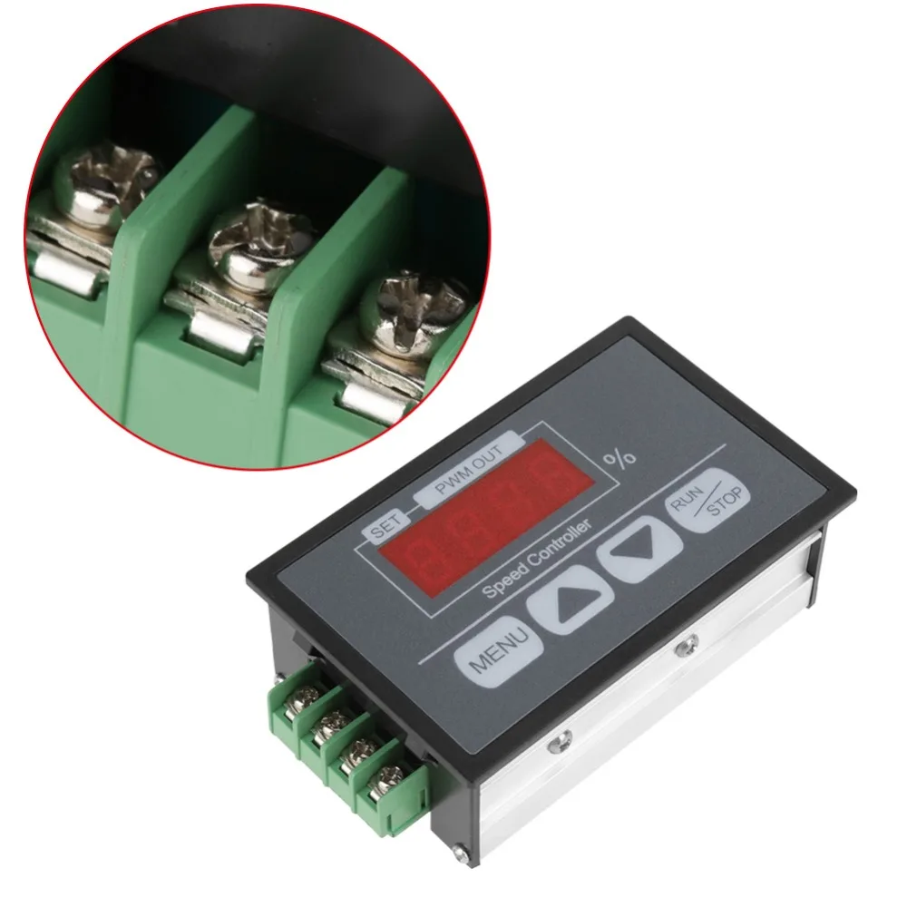 DC6 60V цифровой дисплей процент тахометра двигателя постоянного тока Медленный
