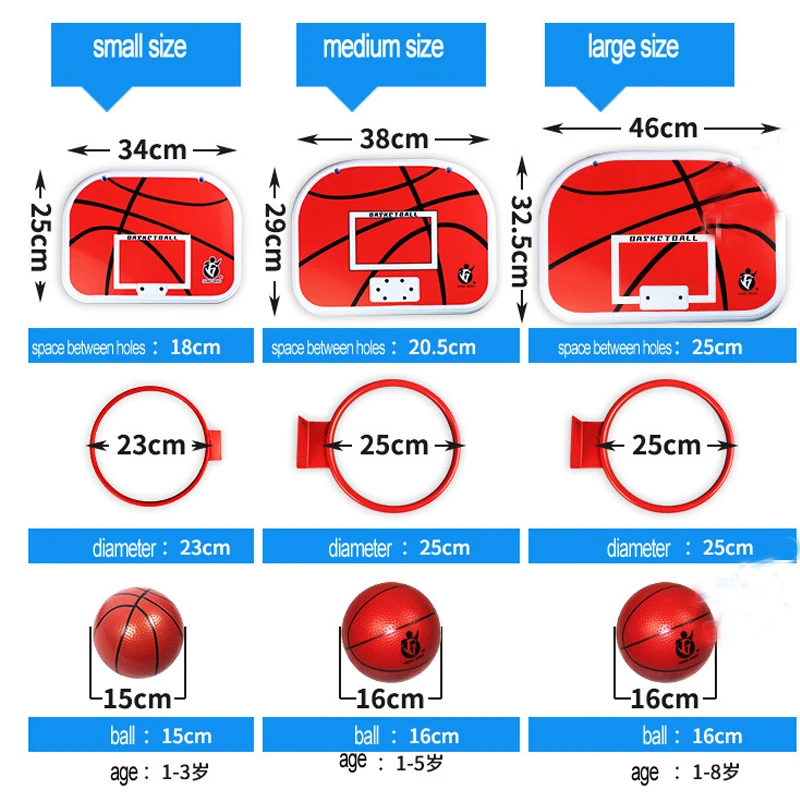 iPiggy Adjustable Steel Hanging Basketball Hoop Rim PVC Backboard Set Mini Ball Indoor Training Games for Kids | Игрушки и хобби