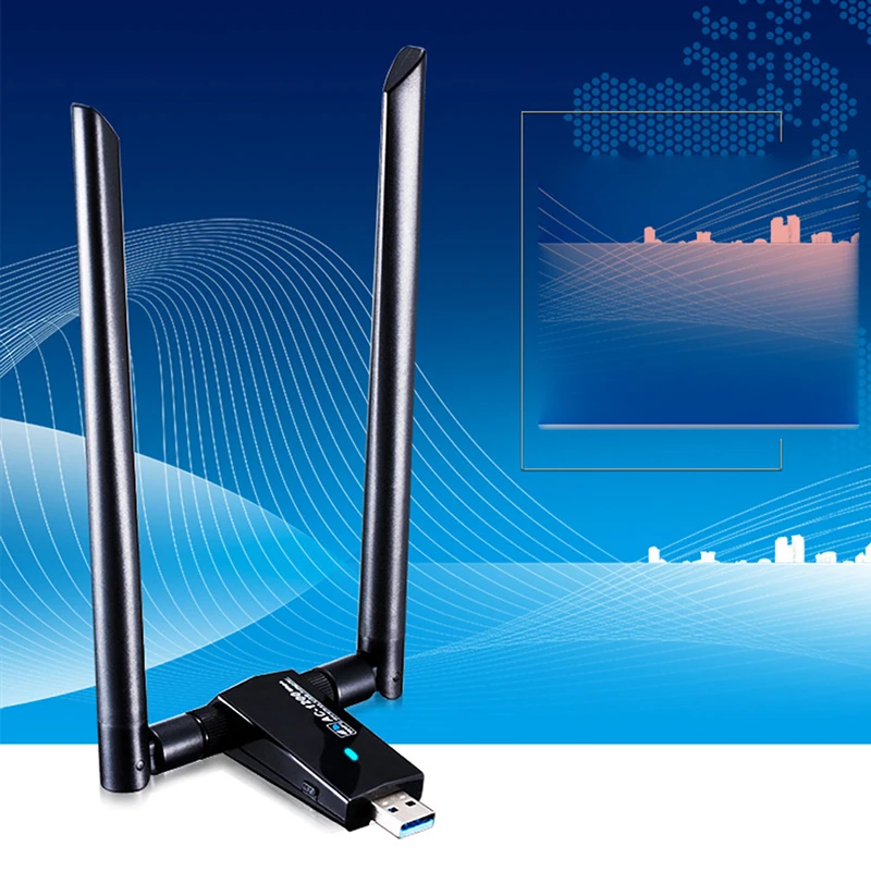 Беспроводной Wi Fi адаптер 3 0 ГГц/5 ГГц 2 4 Мбит/с 802.11AC IEEE 1200 a/b/n/g/ac|Сетевые карты| |