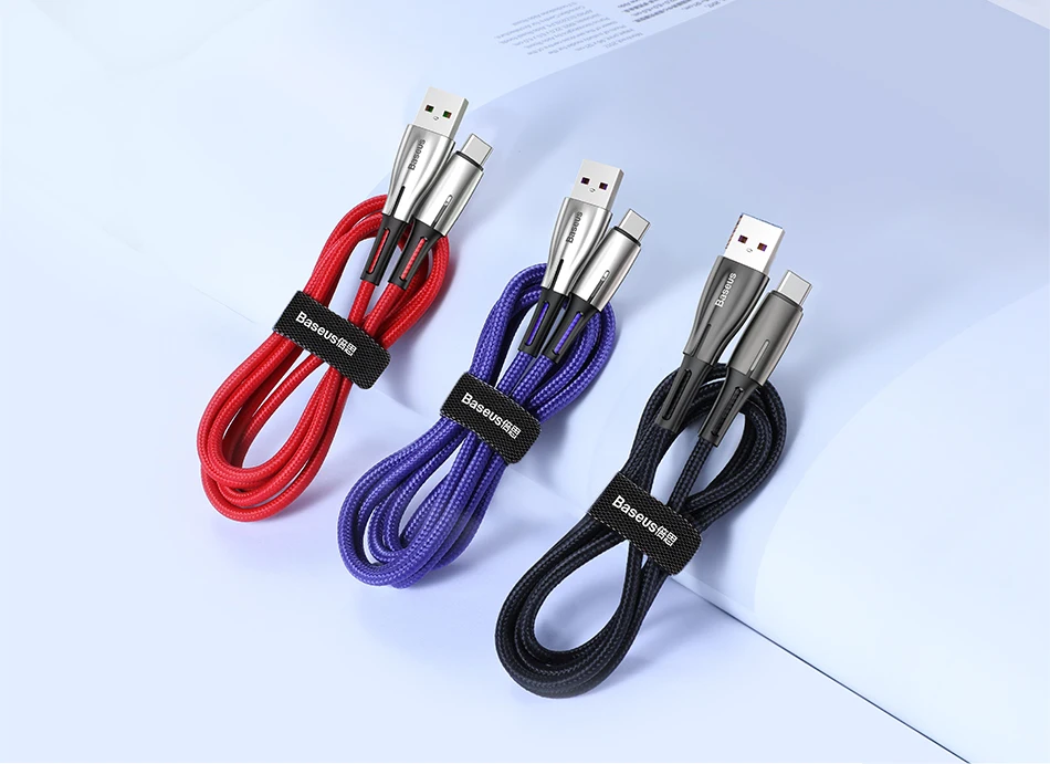 Baseus Quick Charge 3,0 5A Тип usb C кабель для huawei P20 Lite рro 2A зарядка через usb кабель для samsung Galaxy S10 S9 Xiaomi Mi 9