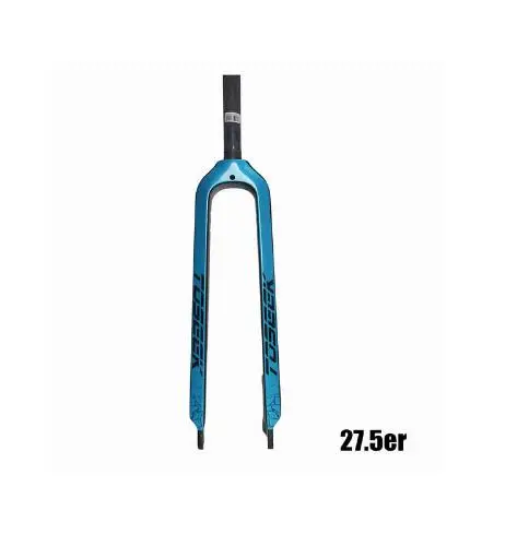 27.5er blue TOSEEK 26/27. 5/29 дюймов труба из углеродистого волокна 3K полностью из углеродного волокна, вилы велосипед Mtb горный велосипед вилка, части велосипеда 1-1/8" - Цвет: 27.5er blue