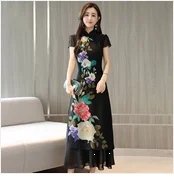 Белая женская традиционная вьетнамская одежда aodai вьетнамские халаты и брюки вьетнамские костюмы Улучшенный чонсам