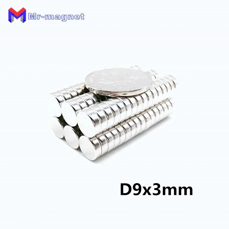 500 шт. горячая Распродажа 9x3 мм магнит N35 D9x3mm супер сильный 9 x 3 9*3 маленький